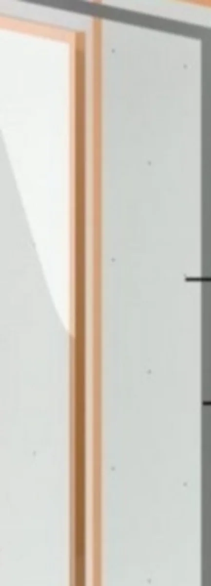 Painel de vidro visto de perfil, sem rótulo ou marca